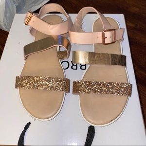 Glittery sandals